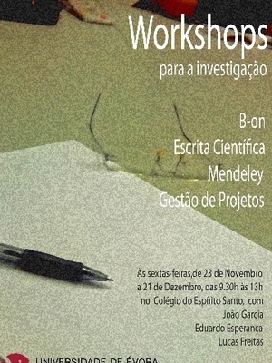 WORKSHOPS PARA A INVESTIGAÇÃO